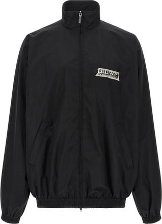 Balenciaga Masking Tape Sweatshirt - Heren - Bomber jackets - Zwart - L - Katoen - Jassen