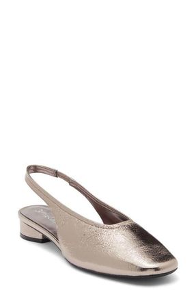 Jeffrey Campbell Trustee Slingback Pump in Pewter Crinkle at Nordstrom, Size 7.5