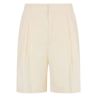 Red Valentino Casual Shorts - Dames - Korte Broeken - Beige - XS - Wol - Korte Broeken