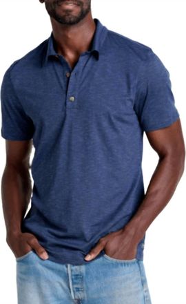 Toad & Co Tempo Polo Shirt In True Navy