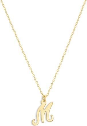 Set & Stones Gianna Initial Pendant Necklace in Gold/m at Nordstrom