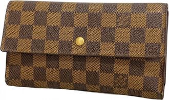 Louis Vuitton Ebene Long Wallet (Tri-Fold) (Pre-Owned)