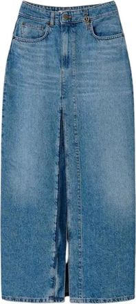 Twinset Denim Rokken - Dames - Spijkerrokken - Blauw - L - Denim - Rokken