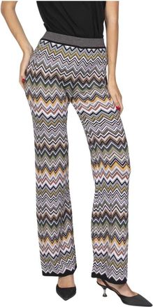 Missoni Dames, Broeken, Veelkleurig, Maat: M Wol