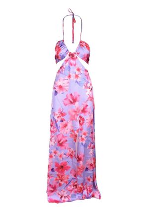 Pinko Maxi Dress with Halter Neck