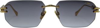 Cazal 7121/3 001 Mens Sunglasses Gold Size 57
