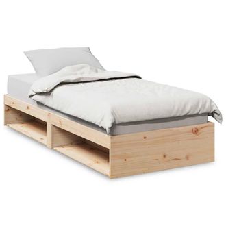 Berkfield Home Day Bed without Mattress 90x200 cm Solid Wood Pine in Natural