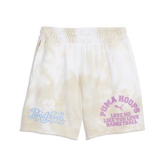 Puma Shorts da basket What The Fun dal taglio morbido unisex, Accessori, Bianco, 3XL