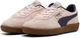 Puma Sneaker PUMA PALERMO, Damen, Gr. 40,5, jasmine flower, gum, deep plum, Leder, mehrfarbig, Schuhe Sneaker, aus Leder, mit Synthetik-Innenmaterial, mit 