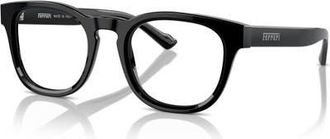 Ferrari 49mm Round optical glasses in Black at Nordstrom