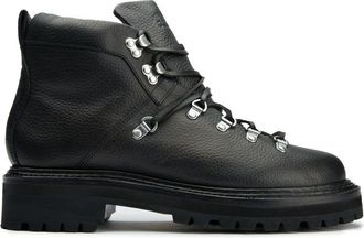 G.H. Bass & Co. Mens Mason Alpine Boots - Black Leather - Size UK 8