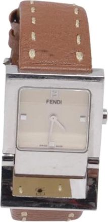 Fendi Pre-owned Watches, female, Brown, Size: ONE SIZE Pre-owned Leather Watch