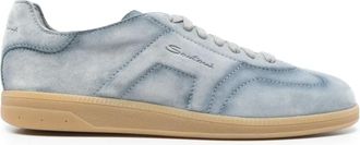 Santoni suede sneakers - Blue