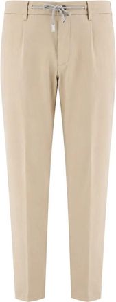 Eleventy M75Panb 21 Broek - Heren - Chinos - Beige - W33 - Katoen - Broeken