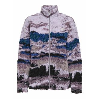 Only Play Bedrukte fleece met ritssluiting Sik