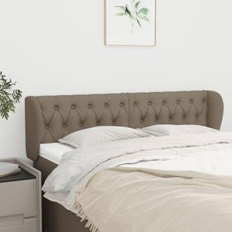 vidaXL Cabecero De Tela Gris Taupe 147x23x78/88 Cm Vidaxl