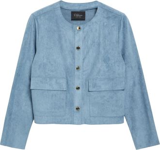 s.Oliver Indoor Jacket - Dames - Zomerjassen - Blauw - L - Wol - Jassen