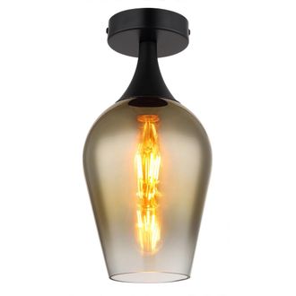 Globo Lighting Plaf&oacute;n - Lavus - Verde - Vidrio - &Oslash; 15cm - E27 - 15552d2