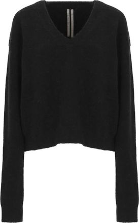 Rick Owens Rp 02F5650Kwp 09 - Dames - V-hals truien - Zwart - XS - Truien & Vesten