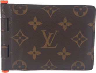 Louis Vuitton Brown Monogram Orange Pvc Leather Bill Wallet (Bi-Fold) (Pre-Owned)