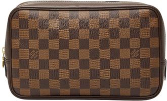 Louis Vuitton Brown Pvc Pouch (Pre-Owned)
