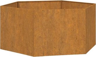 vidaXL Jardinera De Acero Corten Oxidado 90x90x45 Cm Vidaxl