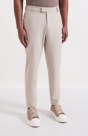 Mauvais Aster Tailored Stretch Slim Leg Trousers in Light Beige at Nordstrom, Size 32