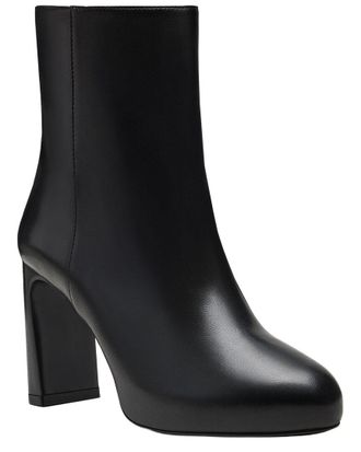 Stuart Weitzman Babette Platform Zip Leather Bootie