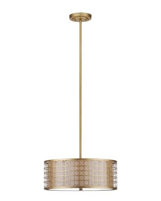 Safavieh Giotta 3-Light Drum Adjustable Pendant
