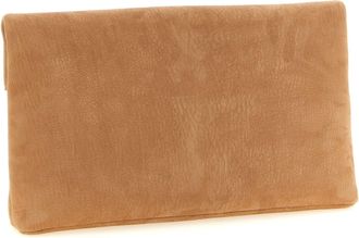 Saint Laurent Womens Envelope Maxi Clutch Brown Lamb Leather
