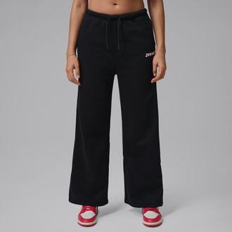 Nike Jordan Womens Jordan Brooklyn Fleece Pants in Black | IO1077-010