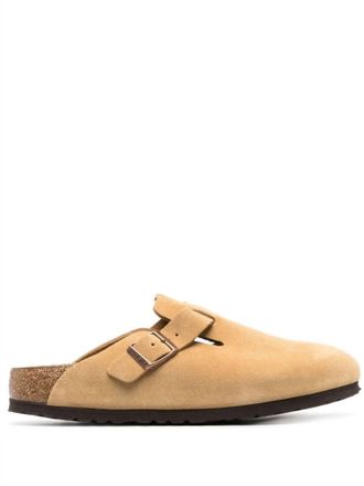 Birkenstock Womens Boston Clog In Latte Cream