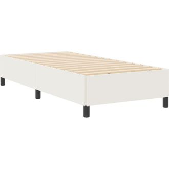 vidaXL Estructura De Cama Crema 100 X 200 Cm Telas De Pana Vidaxl