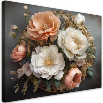 Artgeist Quadro su tela, Fiori naturali Glamour - 90x60