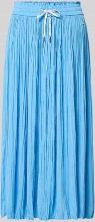 Marc Cain Midirock in Falten-Optik in Sky, Gr&ouml;&szlig;e 34