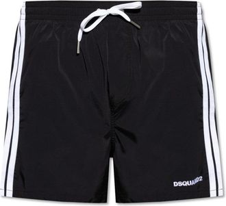 Dsquared2 Logo Boxer Midi Swim Shorts