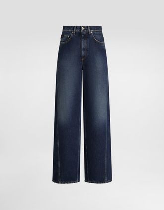 Dolce & Gabbana 5-pocket Denim Trousers - Woman Denim And Jeans Multi-colored 36