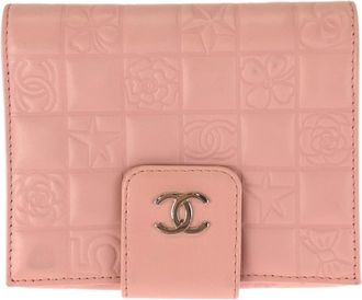 Chanel Pink Leather Wallet (Bi-Fold) (Pre-Owned)