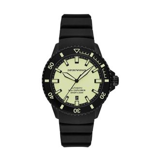 Emporio Armani Accessoires, Heren, Zwart, ONE Size, Watches