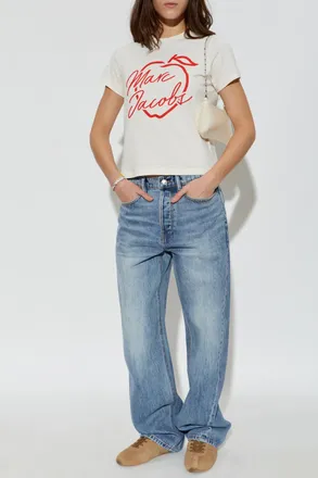 Marc Jacobs T-shirt With Logo, Womens, Cream