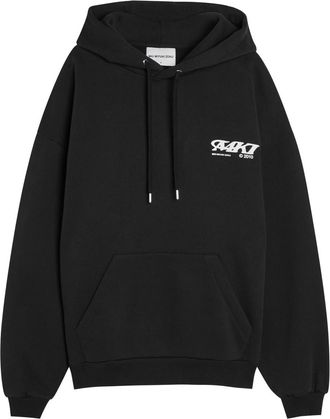 Mki Miyuki Zoku Stack Hooded Cotton-blend Sweatshirt - Black - Xxl