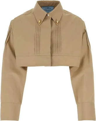 Prada Beige Poplin Shirt
