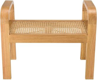 Macabane Aparador beige de 2 puertas con patas negras de abeto