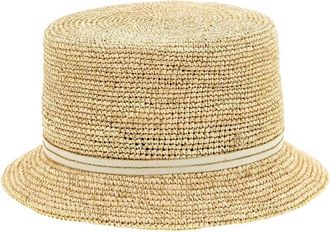 Maison Michel Lila Hat - unisex - Hoeden - Beige - S - Accessoires