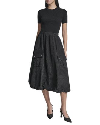DKNY Mix Media Cargo Pocket Sweaterdress