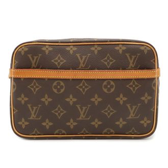Louis Vuitton Brown Monogram Monogram Canvas Pvc Clutch Bag (Pre-Owned)