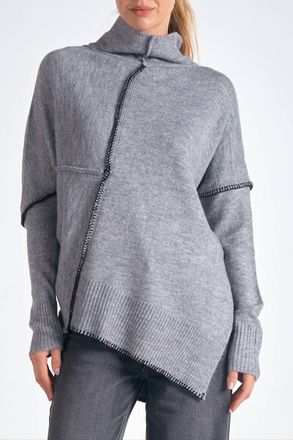 Elan whatever Is Lovely Sweater Wrap In Heather Grey