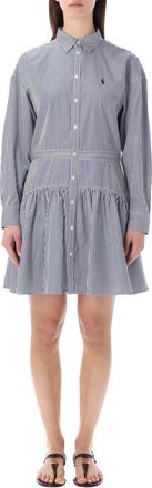 Ralph Lauren Blue Stripes Mini Shirt Dress