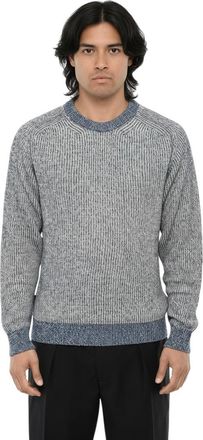 Woolrich Blue Knitted Crew Neck Sweater