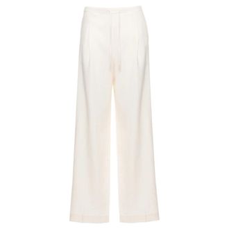 Marella Dames, Broeken, Beige, Maat: 2XS Linnen